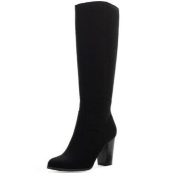 Style & Co Womens Comfortable Addyy Zip Tall Knee High Boots Black Size 9.5M NIB - Picture 2 of 6